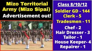 Mizo Territorial Army (Mizo Sipai) official advertisement a chhuak ta! Bihchianna video