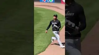 NY Yankees spring training 2023. Some younger players had some trouble tracking balls to the wall. E