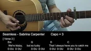 Seamless - Sabrina Carpenter Guitar Tutorial Cover