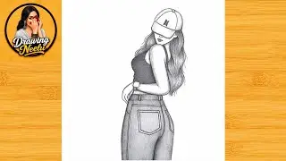 How to Draw a Attitude Girl for Beginners || Pencil Sketch for Beginners || Girl Drawing Easy 