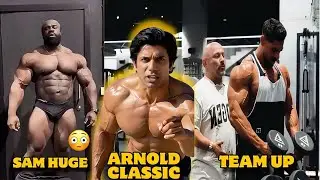 Samson at 341 lbs in Peak Shape 🔥 | Urs 286 lbs | Andre & Hany Rambod | Arnold Classic News