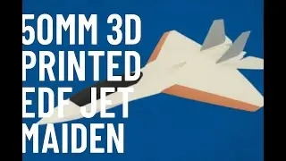 Close Call! Sodys3D S3D 3D Printed 50mm EDF Jet Maiden Flight