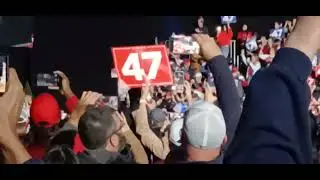Donald Trump Entering Warren Michigan Rally I Attended