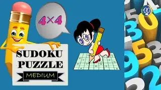 SUDOKU PUZZLE...TWO BY TWO MEDIUM METHOD..FUN MATHS BY DD ACADEMY