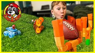 Monster Jam FIRE & ICE 🏈 Monster Truck Football NFL PLAYOFFS (NFL TeenyMates)