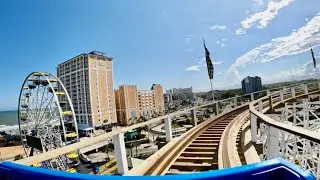 Swamp Fox CRAZY Classic Wooden Roller Coaster 4K POV! | Family Kingdom South Carolina [No Copyright]