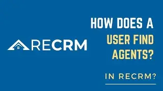 How does a user find agents in RECRM?