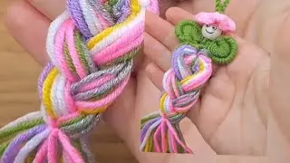 Cute Yarn Doll Making | Easy DIY Wool Craft | Handmade Keychain Tutorial