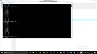 how to display multiplication table in c programming