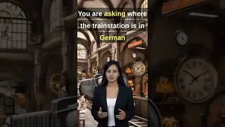 How to ask where the train station is in German #easygerman #german