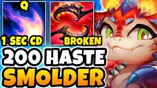 I invented a BROKEN 200+ Ability Haste Smolder build and it's a Literal Cheat Code (1 SEC CD Q)