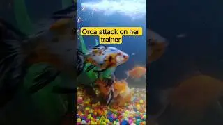 Orca attack on her trainer jessica #orca #shorts