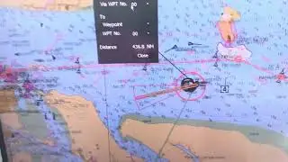 How to measure the distance between Waypoints in JRC Ecdis Jan 901B