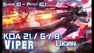GRF Viper LUCIAN vs MISS FORTUNE ADC - Patch 10.1 KR Ranked