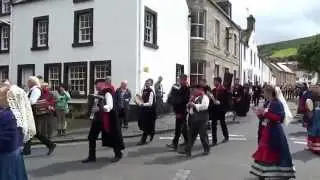 International Folk Dance Festival Parade Falkland Fife Scotland