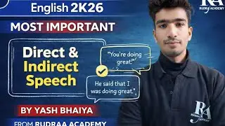direct and indirect speech full concept #english #boardexam #board #englishgrammar #narration #viral
