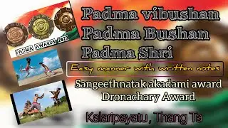 Padma awards 2023 with writen notes easy way to learn Tspsc,APPSC,UPSC,SSC,CGL,CHL,SI Constable