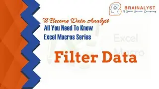 Filter Data - Macros | Excel Macros | Excel VBA Macros | VBA | Excel Automation | Macros