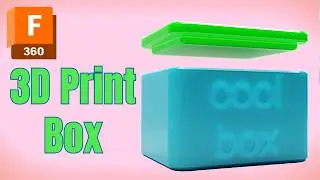 3D Printed Box with Lid Fusion 360