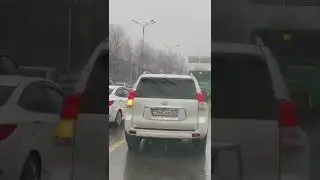 Алматы. Улица Саина. Январь 2022. Almaty. The roads. January