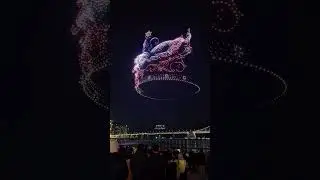 Шоу дронов, посвященное обратному отсчету до Нового года 2026, Китай 🤩 (IG/Kqudgusk) #дрон #шоудр...