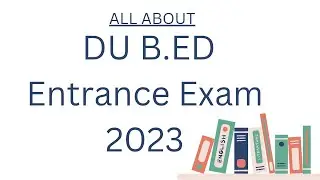 Du Bed Entrance exam 2023 || How to do preparation of du bed entrance exam || learning environment
