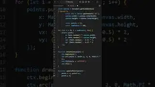 How To Make CONNECTED PARTICLES In HTML, CSS & JavaScript | CodeIT #shorts