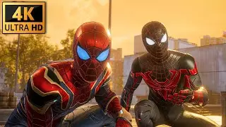 Iron Spider & Advanced Tech Suits Chase The Lizard - Spider-Man 2 PS5 [4K 60FPS]
