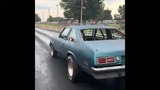 Fast car on stock truck.