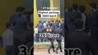 Highest package IIT Bombay🔥 #iitbombay #placements #iit #jee #iitjee #gate#shorts #iitian #package