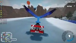 SuperTuxKart - Ancient Summits, 20 laps, expert