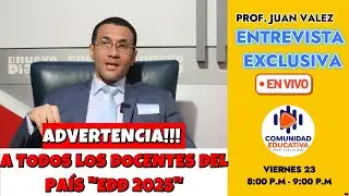 Advertencia a todos los docentes del pais por evaluación del desempeño 2025