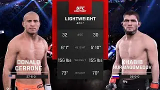 Donald Cerrone vs Khabib Nurmagomedov FULL FIGHT - UFC 5 SIMULATION (AI vs AI) 