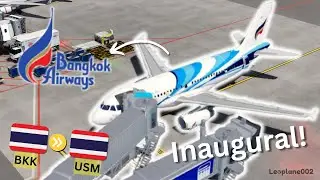[Roblox fight review] Bangkok Airways | Economy class | Inaugural Again. (: