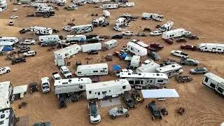 Drone Orbit Campsite Glamis