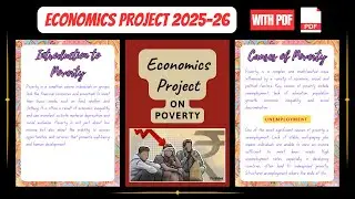 Economics Project On Poverty For Class 12th CBSE 2025-26