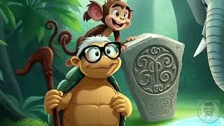 The Wise Tortoise, the Playful Monkey, and the Brave Elephant | A Jungle Adventure