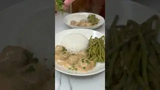 Boulettes de viande &agrave; la cr&egrave;me