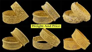 Latest Gold Kada Bangles Designs 2021 With Weight And Price|| Shridhi Vlog