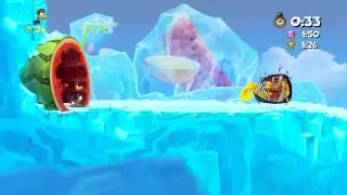 Rayman Origins: Polar Pursuit Speed Run 0:59 HD