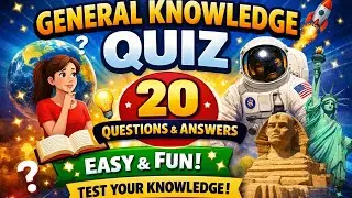 General Knowledge Quiz | 20 Easy GK Questions & Answers | World GK Test