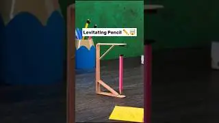 Levitating Pencil Trick!! 🤯💥✏️ #shorts #youtubeshorts #handyhacks
