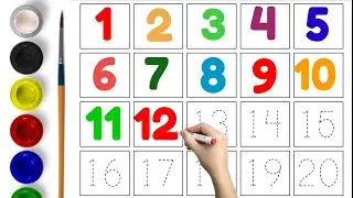 Preschool Learning for Toddlers | Number Writing Practice for Toddlers | 1 2 3 Counting for kids