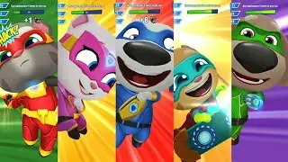 Talking Tom Hero Dash - Special Events : High Voltage ( 5 heroes ) gameplay