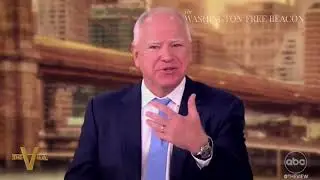 Tim Walz Targets 'Male' Voters in Gabfest with Liberal Ladies of 'The View'