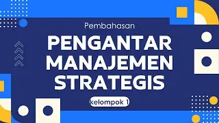 BAB I - PENGANTAR MANAJEMEN STRATEGI