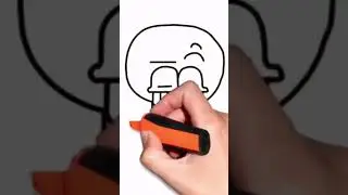 Squidward dari Huruf B diputar | Menggambar kartun spongebob - #gurita #drawing #shorts
