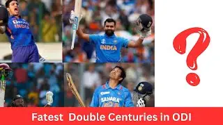 Top 7 Fastest Double Century in ODI | One Day Internationals | Legend Brain