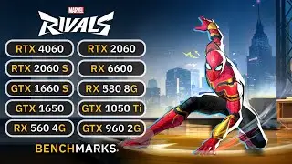 10 GPUs 🔥 - Marvel Rivals : RTX 2060, RX 6600, RTX 4060, GTX 1660s, 1050 Ti, RX 580