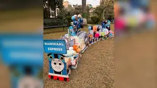 DIY Party Train: Unique for Birthdays & Celebrations | बेबी ट्रेन जन्मदिन और नामकरण के लिए आकर्षक😍